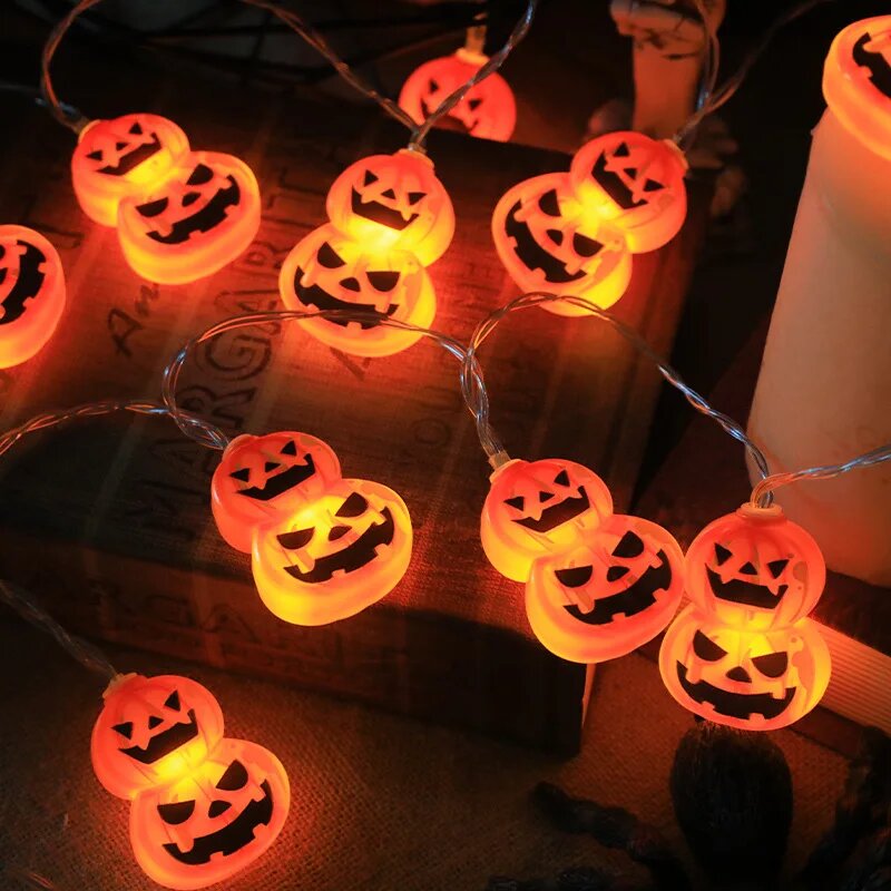 Halloween Led String Lights Orange - Cadılar Bayramı 10/20LED Dize Işıklar Akülü