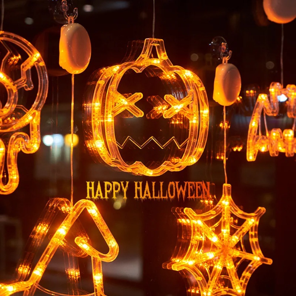 Halloween Pumpkin Decor Led - Cadılar Bayramı LED Işık Zinciri Balkabağı