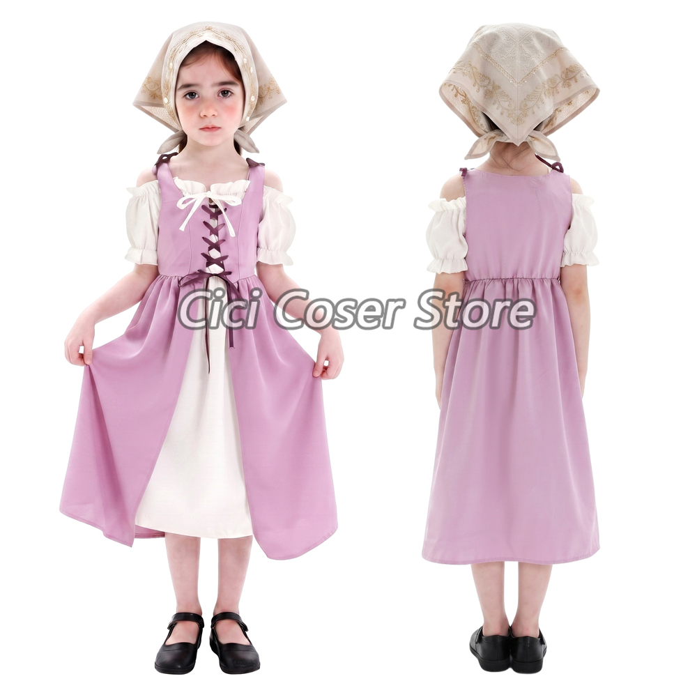 Halloween Costume Kids - Çocuklar için Orta Çağ Kostümü, Kız