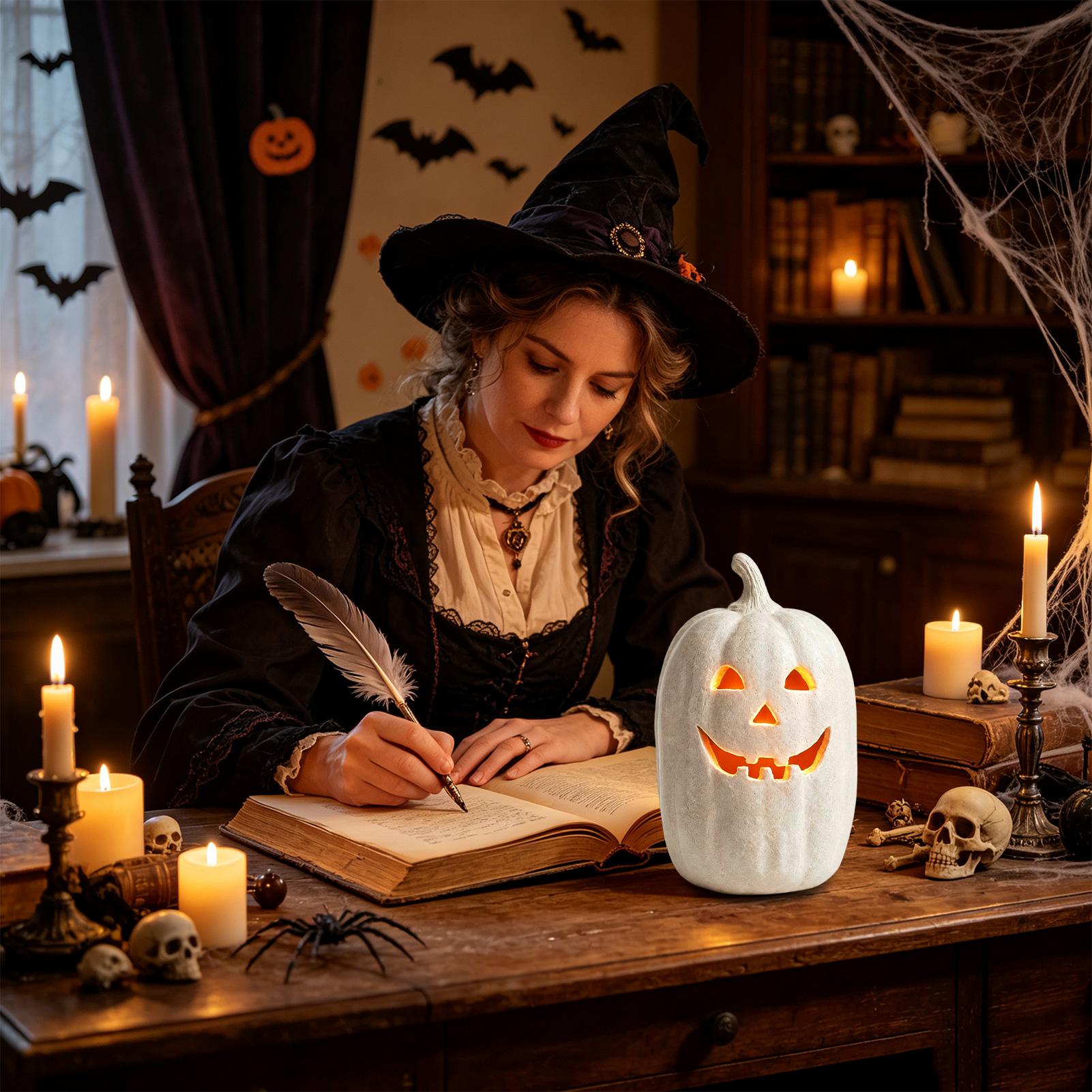 Pumpkin Lantern Halloween - Kabak Fenerleri Dekor El Yapımı Reçine