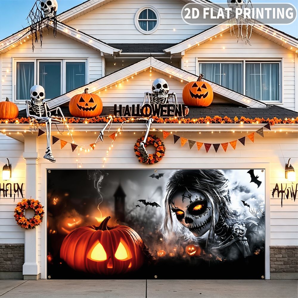 1 adet 2D DÜZ Cadılar Bayramı  - Halloween Skeleton Decoration incelemesi ve fiyatı