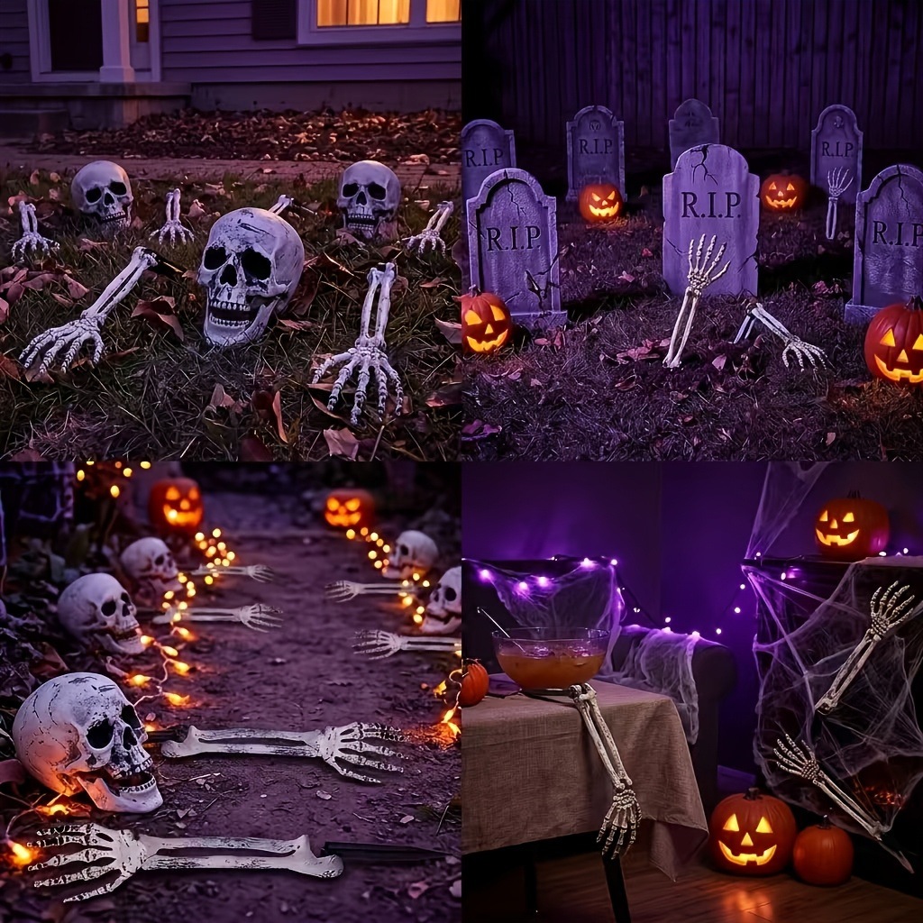 3 adetlik Cadılar Bayramı Bahç - Halloween Skeleton Decoration incelemesi ve fiyatı