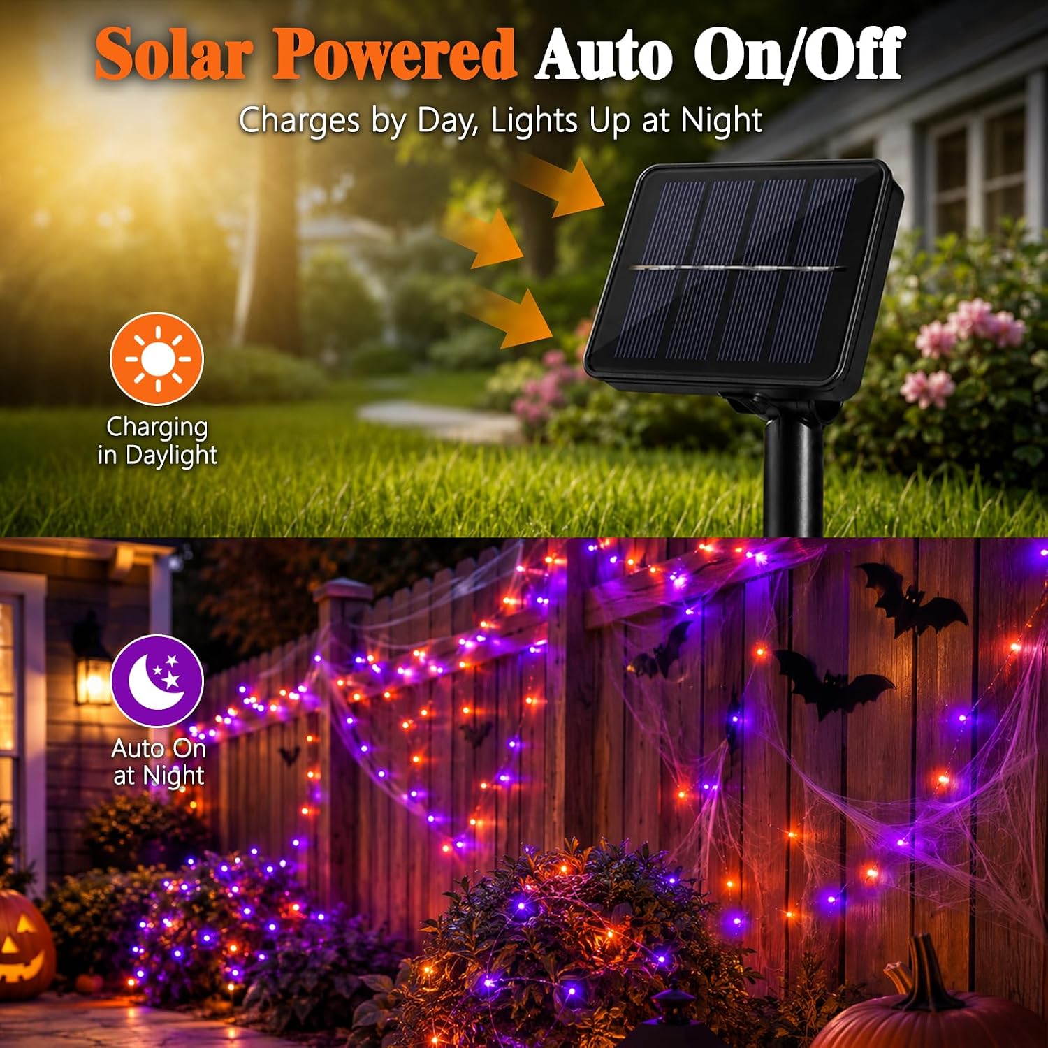 Cadılar bayramı LED güneş ener - Halloween Led String Lights Orange incelemesi ve fiyatı