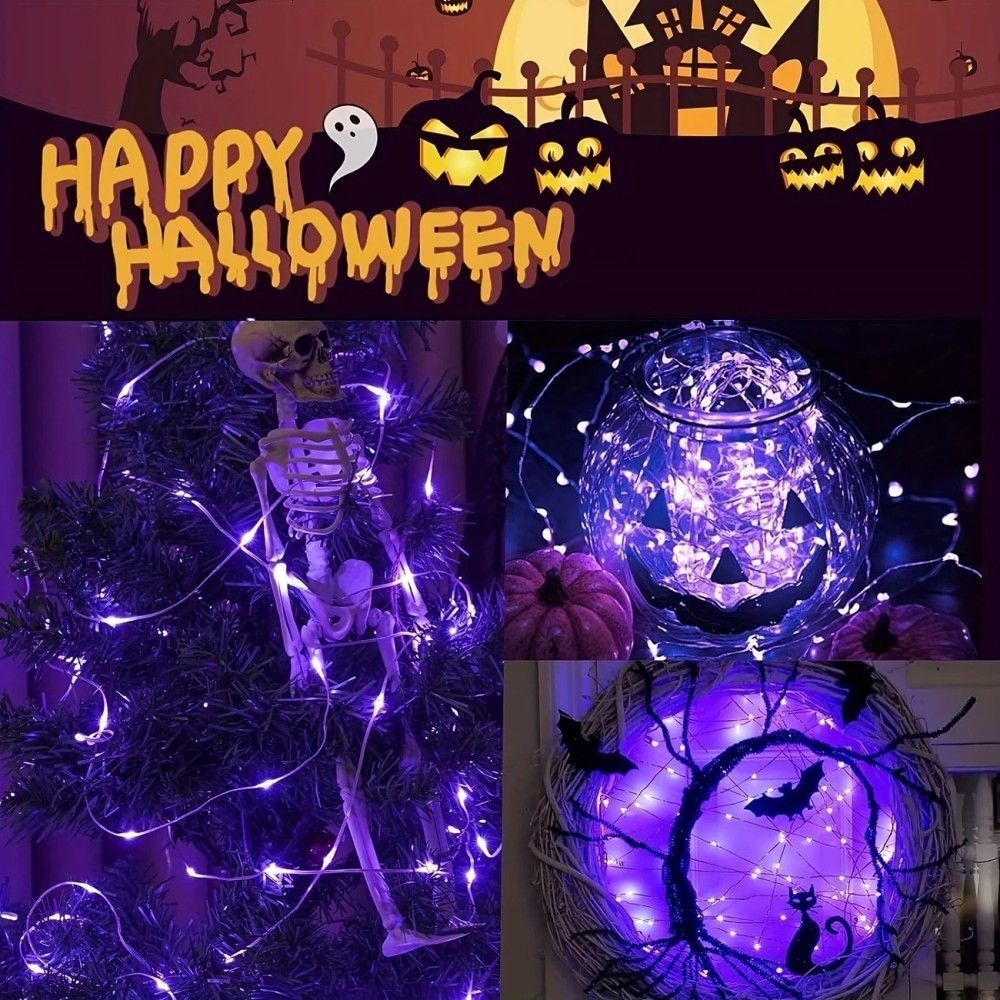 1 adet 12M100LED cadılar bayra - Halloween Led String Lights Orange incelemesi ve fiyatı