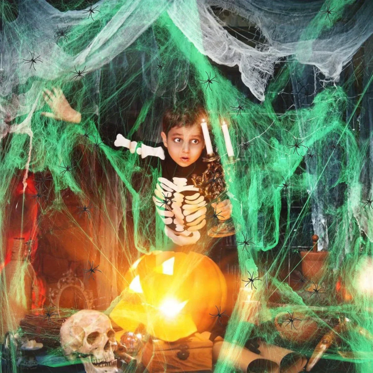 1-20 adet Cadılar Bayramı deko - Spider Web Halloween Decoration incelemesi ve fiyatı