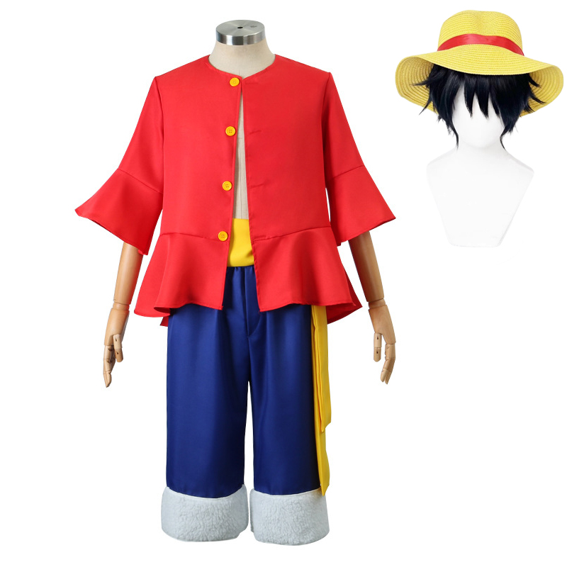 Luffy Cosplay Kostüm Şapka Per - Halloween Costume Kids incelemesi ve fiyatı
