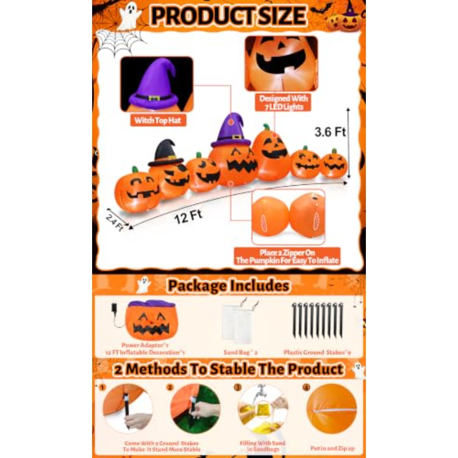 Dış mekan kullanımı için uygun - Halloween Pumpkin Decor Led incelemesi ve fiyatı