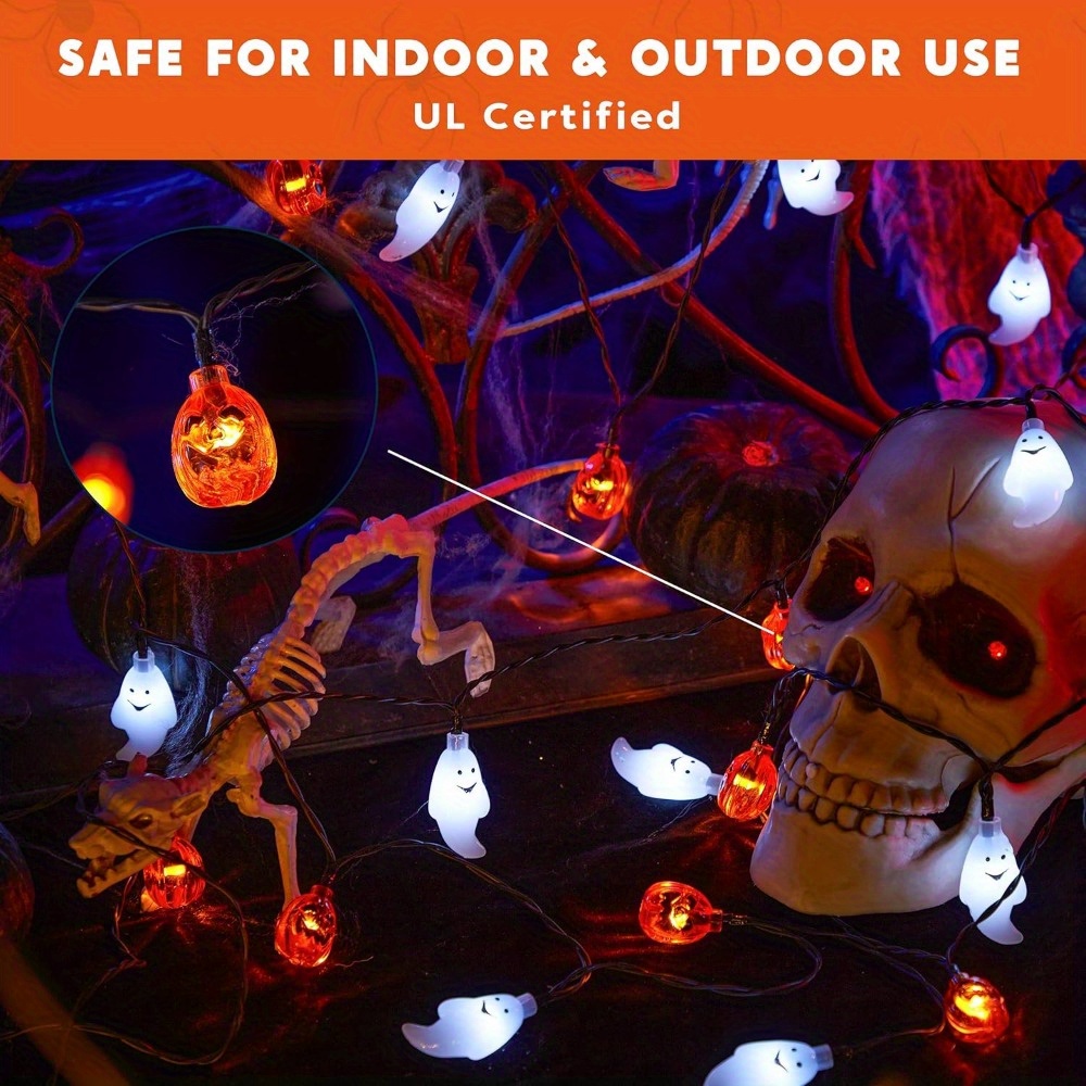 19.7FT 30 adet LED Pil ile Çal - Halloween Led String Lights Orange incelemesi ve fiyatı