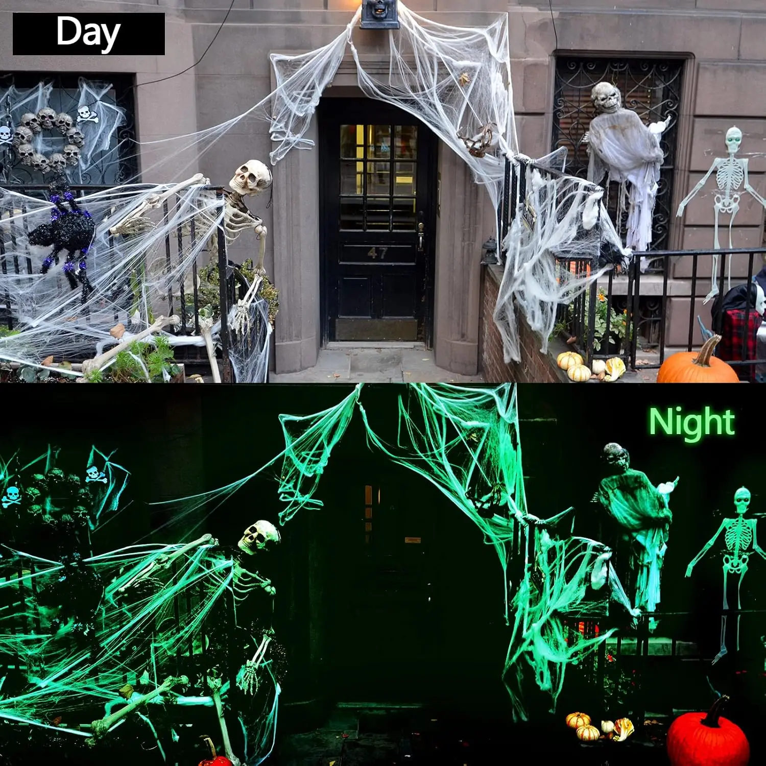 1-5 Takım Cadılar Bayramı Kara - Spider Web Halloween Decoration incelemesi ve fiyatı